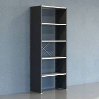 Lagerreol V06 startfag med lukket gavl 2500x1000x500mm galvaniseret