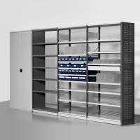 Lagerreol V06 startfag med lukket gavl 2100x1000x300mm lakeret