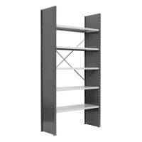 Lagerreol V06 startfag med lukket gavl 2100x1000x500mm lakeret