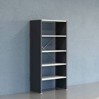 Lagerreol V06 startfag med lukket gavl 2100x1000x500mm lakeret