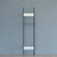 Gavl V06 &aring;ben med 2 stolper og 2 tv&aelig;rplader 2100x500mm