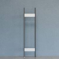 Gavl V06 &aring;ben med 2 stolper og 2 tv&aelig;rplader 2100x500mm