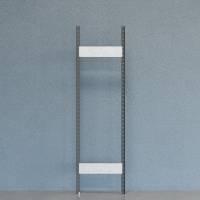 Gavl V06 &aring;ben med 2 stolper og 2 tv&aelig;rplader 2100x600mm