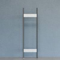 Gavl V06 &aring;ben med 2 stolper og 2 tv&aelig;rplader 2100x600mm