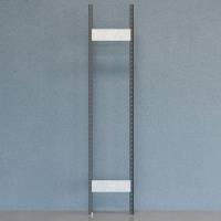 Gavl V06 &aring;ben med 2 stolper og 2 tv&aelig;rplader 2500x500mm