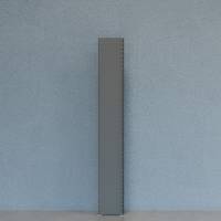 Gavl V06 lukket med 2 stolper og 1 lukket gavlplade 2100x300mm