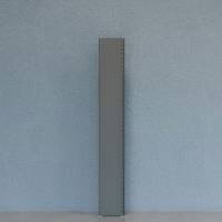 Gavl V06 lukket med 2 stolper og 1 lukket gavlplade 2100x300mm