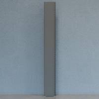 Gavl V06 lukket med 2 stolper og 1 lukket gavlplade 2500x300mm