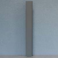 Gavl V06 lukket med 2 stolper og 1 lukket gavlplade 2500x300mm