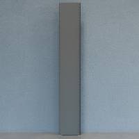 Gavl V06 lukket med 2 stolper og 1 lukket gavlplade 2500x400mm