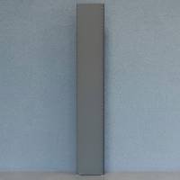 Gavl V06 lukket med 2 stolper og 1 lukket gavlplade 2500x400mm