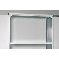 Rygplade til en V06 st&aring;lreol 2100x1000mm, lys gr&aring;