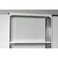 Rygplade til en V06 st&aring;lreol 2500x1000mm, lys gr&aring;