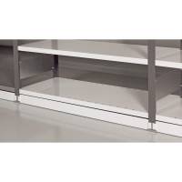 Sokkelskinne til V06 lagerreoler 60x1000mm, lys gr&aring;