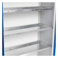 Hylde til SMV kemikalieskab 1000x435mm, galvaniseret st&aring;l