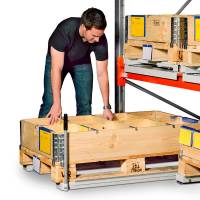 Palleudtr&aelig;k til pallereol, gulvmodel, 800kg