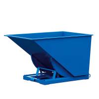 Tipcontainer Std 1600 liter 2000 kg CE-mærket i blå