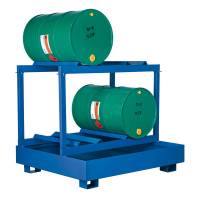 Spildbakke til sikker opbevaring af 4 liggende t&oslash;nder, bl&aring;