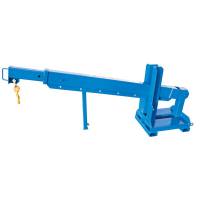 V&aelig;rkstedskran til gaffeltruck med kapacitet p&aring; 2300 kg, bl&aring;