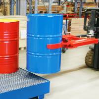 T&oslash;ndetang til l&oslash;ft og transport af t&oslash;nder med truck, r&oslash;d