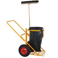 Affaldsvogn til inden- og udend&oslash;rs brug, kapacitet p&aring; 200 kg