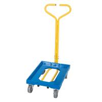 Trolley med h&aring;ndtag til Eurokasser, kapacitet 250 kg