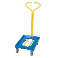 Trolley med h&aring;ndtag til Eurokasser, kapacitet 250 kg