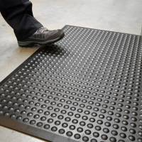 Kuglem&aring;tte i naturgummi med elastisk overflade 60x90cm, sort