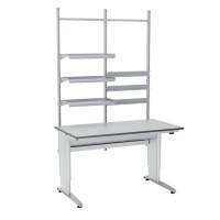 Arbejdsbord ErgoMulti 2.0 Model 1 1500x800mm HPL bordplade, gr&aring;