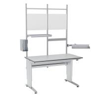 Arbejdsbord ErgoMulti 2.0 Model 3 1500x800mm HPL bordplade, gr&aring;