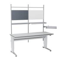 Arbejdsbord ErgoMulti 2.0 Model 4 2000x800mm HPL bordplade, gr&aring;