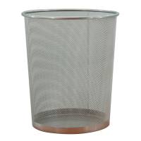 Office papirkurv tr&aring;d metal 18 liter alulook