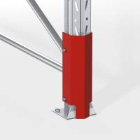 Stigebensbeskytter til pallereol h&oslash;j 400mm r&oslash;d