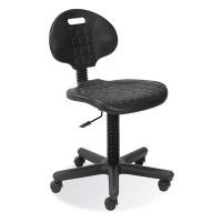 Negro lav industristol 380-510mm med fodring og glidesko