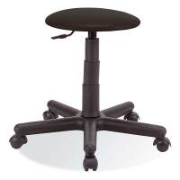 Goliat lav industristol 395-530mm vinyl sort