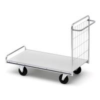 Ladvogn med 1 gavl 1030x650x990mm forkromet