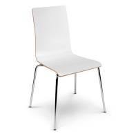 Cafestol VII standard med krom stel og hvid laminat