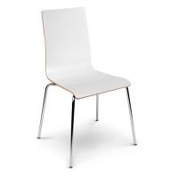 Cafestol VII standard med krom stel og hvid laminat