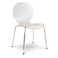 Cafestol VI standard med krom stel og hvid laminat