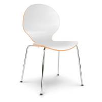 Cafestol VI standard med krom stel og hvid laminat