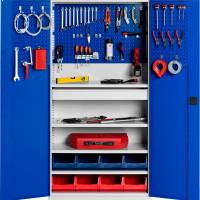 Værktøjsskab SMV kombination nr 2 1990x1000x435mm blå