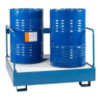 Spildbakke med r&aelig;kv&aelig;rk til fire st&aring;ende t&oslash;nder, bl&aring;