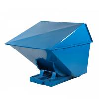 Tipcontainer High 1100 liter 2000 kg CE-mærket i blå