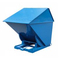 Tipcontainer High 2200 liter 2000 kg CE-mærket i blå