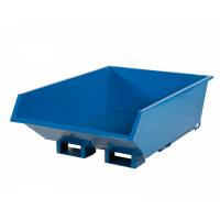 Tipcontainer Low 550 liter 1500 kg CE-mærket i blå