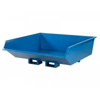 Tipcontainer Low 900 liter 1500 kg CE-m&aelig;rket i bl&aring;