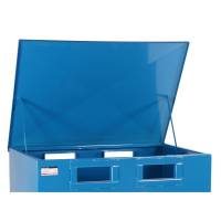 L&aring;g til 700 liters bundt&oslash;mmende container, bl&aring;