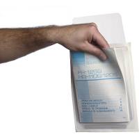 Plastlomme selvkl&aelig;bende i klar plast, A5 