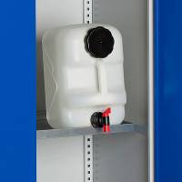 Hylde til SMV olie- og kemiskab 1000x550mm, galvaniseret st&aring;l