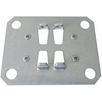 Fodplade dobbelt T-profil til Boltless lagerreol